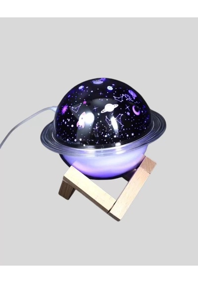 Home Usb Projeksiyon Gece Lambası Ve Hava Nemlendirici Aromaterapi Destekli, Taşınabilir Mini
