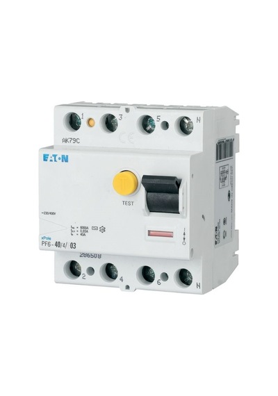 EATON Kaçak Akım Koruma Rölesi 4x40A 300mA - Eaton PF6-40-4-03