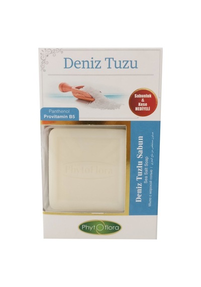 Phytoflora Deniz Tuzlu Sabun 125 G + Sabunluk + Kese