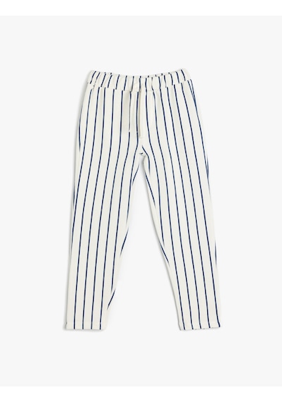 Koton Pantolon Beli Bağlamalı Pamuklu Lacivert Çizgili 5smb40016tk 7s2 Beyaz - Lacivert Koton Pantolon Beli Bağlamalı Pamuklu Lacivert Çizgili 5smb40016tk 7s2 Beyaz - Lacivert