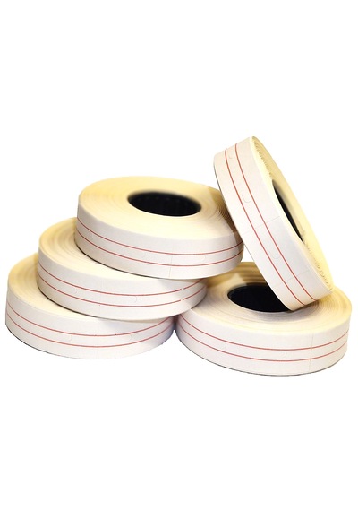 Mx6600 23x16mm Çift Satırlı Kırmızı Çizgili Kraf/hongshong/motex Fiyatlama Etiketi 1 Adet