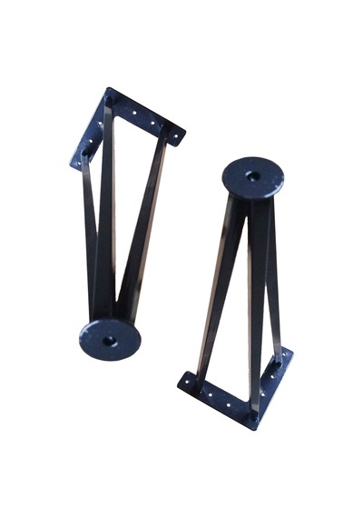 Metal Boru Ayak Kütük Masa Dresuar Kaşıklık Kitaplık Orta Sehpa Zigon Ayağı 40 Cm 2 Adet
