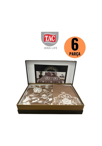 Ponda Vızon Deluxe Saten Cift Kişilik Nevresim Takımı Çok renkli