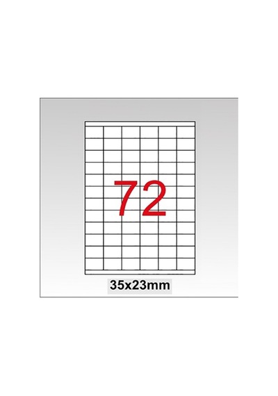 Taneks Lazer Etiket 35X23MM 7200'lü Paket