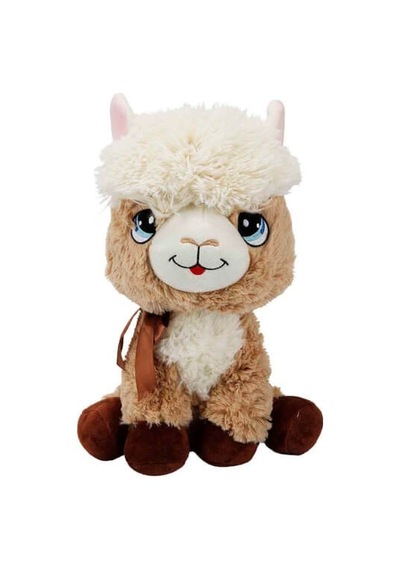 Oyuncak Peluş Lama 35 Cm Oyun Ve Uyku Arkadaşım - Kahve Çok Renkli