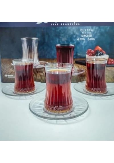 Paşabahçe Çay Seti 950054 6lı Elysia 170cc Beyaz