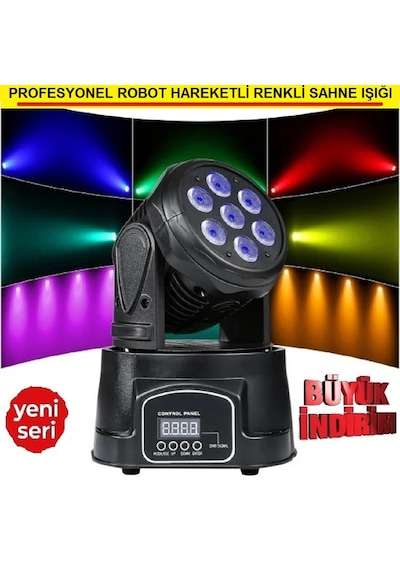 Profesyonel Robot Hareketli Renkli Sahne Işığı