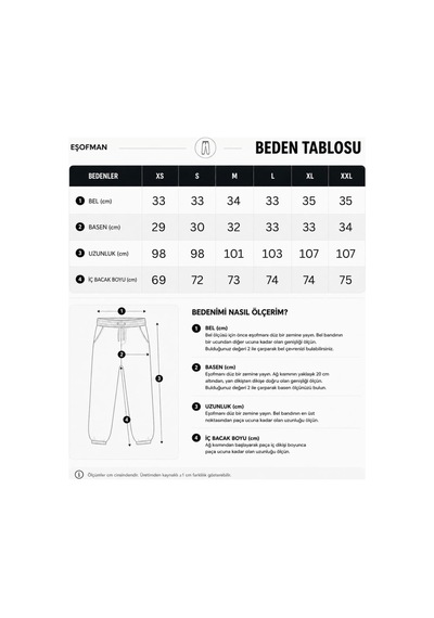 Zaee Basic Ayarlanabilir Paça Baggy Eşofman Altı Krem