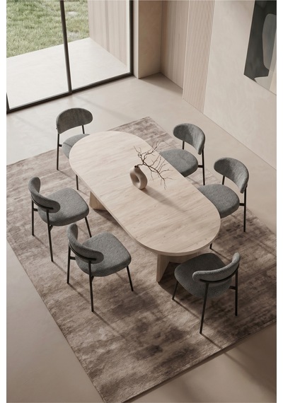 Hopilon Traverten 90x168 Mdf Masa, Mdf X Ayak, Metal Polo Sandalye, 6 Kişilik Mutfak Masası Takımı Ve Yemek Masası Takımı Antrasit Hopilon Traverten 90x168 Mdf Masa, Mdf X Ayak, Metal Polo Sandalye, 6 Kişilik Mutfak Masası Takımı Ve Yemek Masası Takımı Antrasit