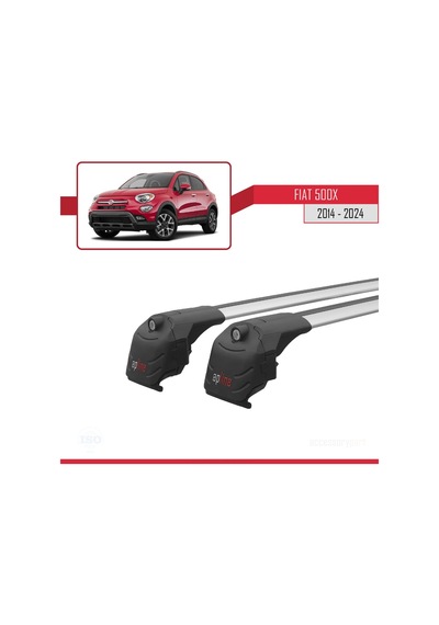 Fiat 500x 2014 Ve Sonrası İle Uyumlu Ace-2 Ara Atkı Tavan Barı Gri