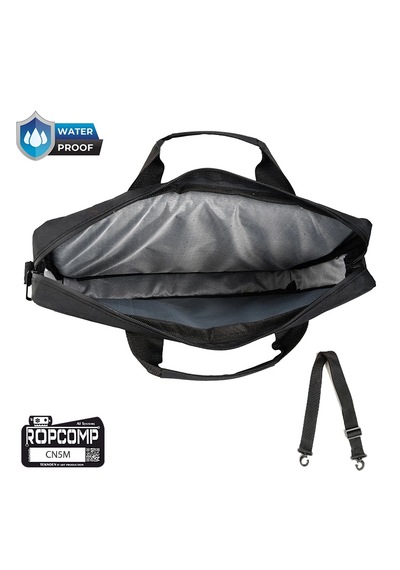 Ropcomp 15.6" Laptop Bilgisayar Çantası Suya Dayanıklı Siyah Siyah