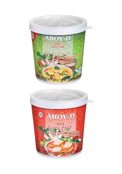 Aroy D Kırmızı Ve Yeşil Köri Ezmesi 2'li Set 2 x 400 G