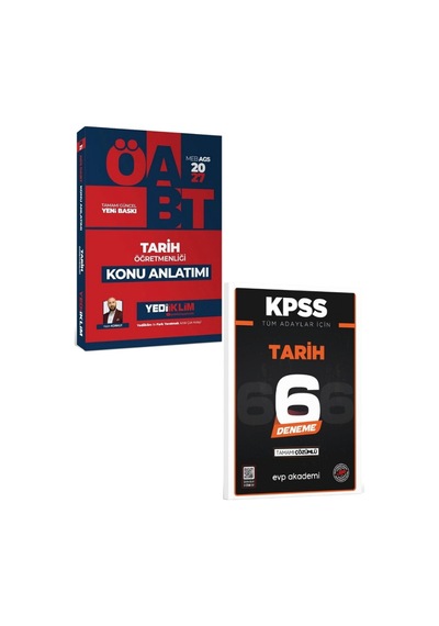 Yediiklim 2027 Öabt Meb-ags Tarih Öğretmenliği Konu Anlatımı+evp Akademi Kpss Tarih