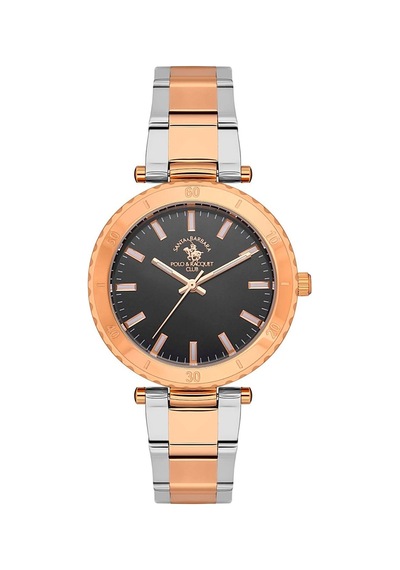 Sb.1.10474.5 Santa Barbara Polo & Racquet Club Kol Saati 36 Mm / Gümüş Gri