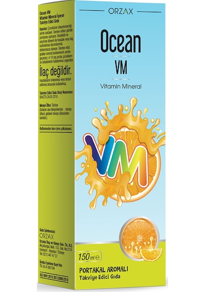 Vm Vitamin Mineral 150ml Portakallı Şurup