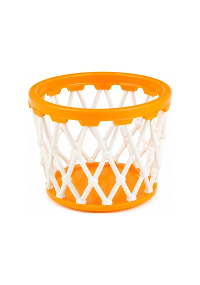 Basket Potası Tasarım Kalemlik 10 Cm Dekoratif Masaüstü Organizer Sert Plastik Kalem Tutucu Siyah - Beyaz
