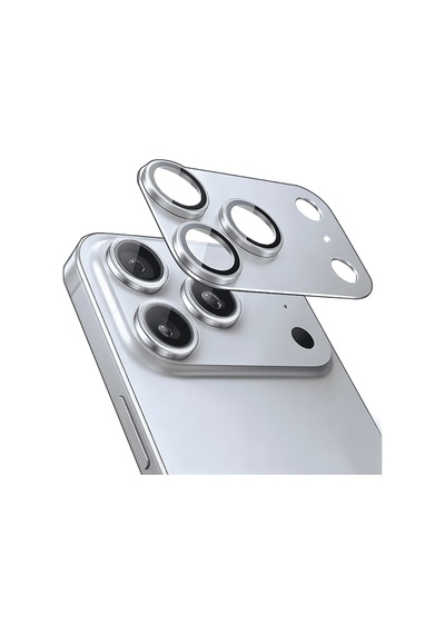 Nettech Apple İphone 17 Pro Uyumlu Ar+af Sapphire Kamera Cam Koruyucu - Gümüş