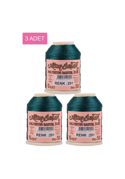 3 Adet Altınbaşak Oya Ve Dantel İpi 20 Gr - Royaleks - No: 291