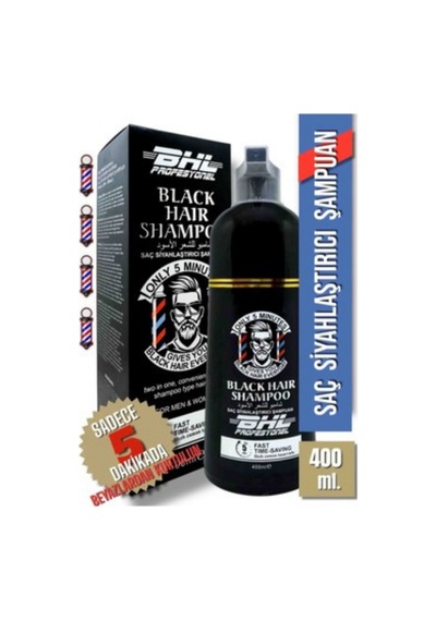 Profesyonel Black Hair Shampoo Siyahlaştırıcı Şampuan