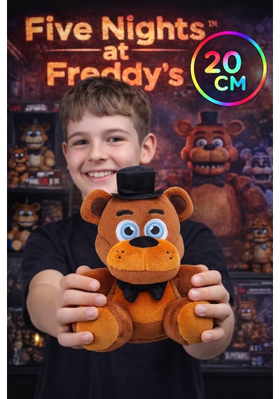 Five Nights At Freddy's Freddy Peluş Oyuncak 20 Cm Resmi Lisanslı Fnaf Ayıcık 2 Yaş+ Kahverengi