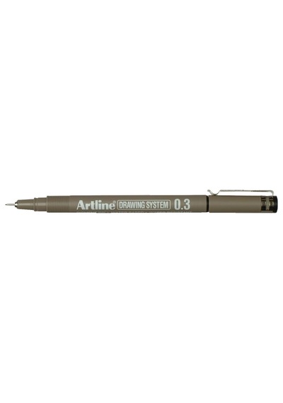 Artline Drawing System 0.3 Çizim Kalemi, 0.3 Mm, Siyah