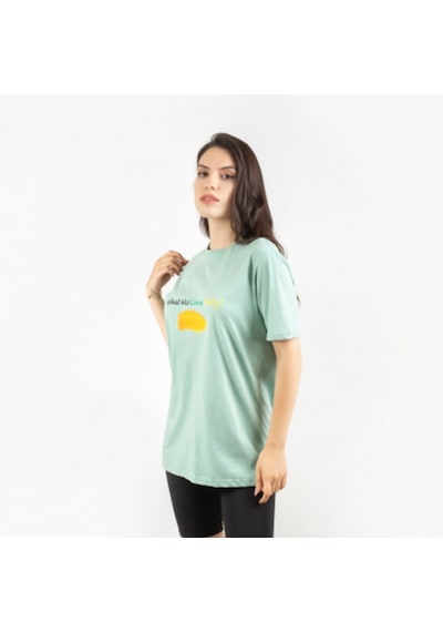 Gisele Kadın Yeşil T-Shirt Yeşil