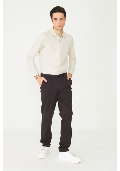 Kahverengi Modern Klasik Kesim Pantolon Kahve Kahverengi Modern Klasik Kesim Pantolon Kahve
