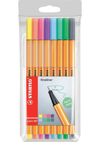 STABİLO FİNELİNER KALEM SETİ 8 RENK 88/8/1 PASTEL