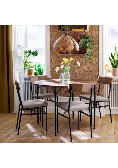 Ikea Çam Modern Yemek Masası - Yuvarlak Mutfak Masası