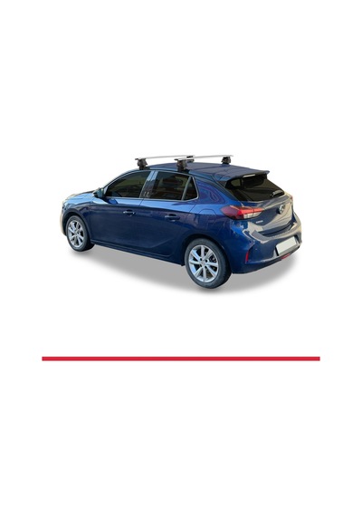 Opel / Vauxhall Corsa F 2019 Ve Sonrası İle Uyumlu Ace-4 Ara Atkı Tavan Barı Gri