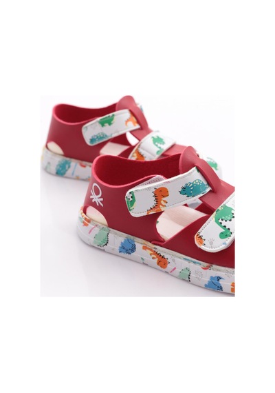 Benetton Bn-1410 Çocuk Sandalet Kırmızı