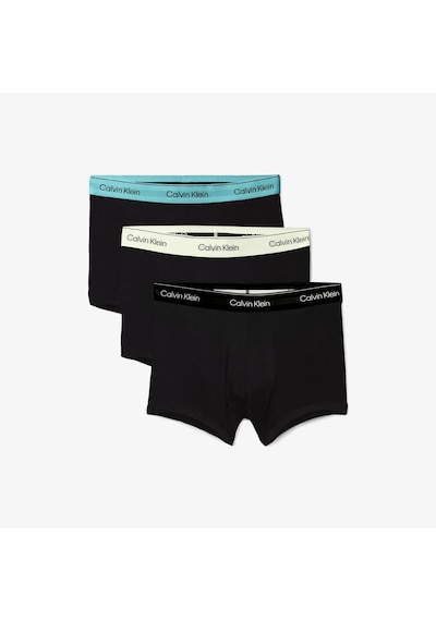 Calvin Klein Trunk 3^lü Erkek Siyah Renkli Bantlı Boxer 026 Lv00nb4392 Siyah
