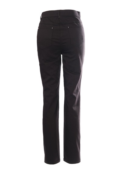Seleste Minimalist Yüksek Bel Kadın Pantolon - Regular Fit - Günlük & Ofis Siyah