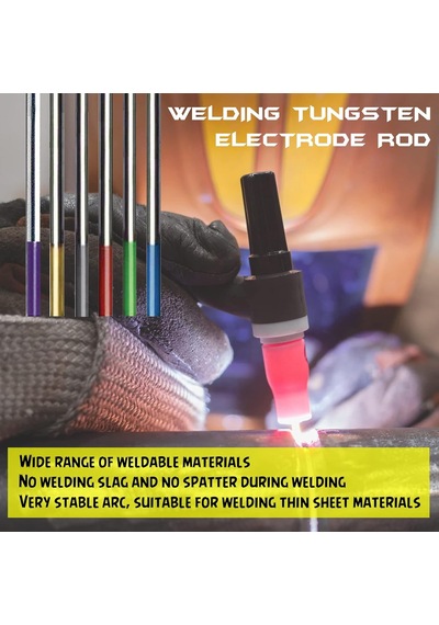 Tr Tıg Kaynak Tungsten Elektrotlar Nadir Toprak Karışımı 3/32 X 7 10'lu Paket Mor
