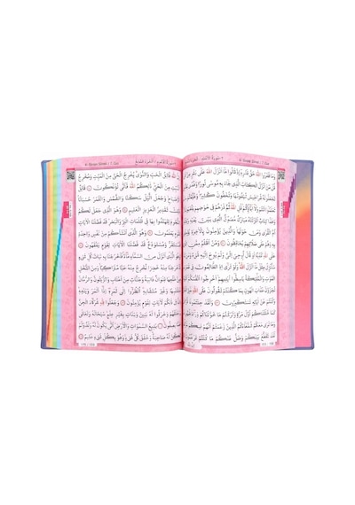 Gökkuşağı Metalize Orta Boy Bilgisayar Hatlı Kuranı Kerim 17x24 Cm 616 Sayfa Sıvama Kapak