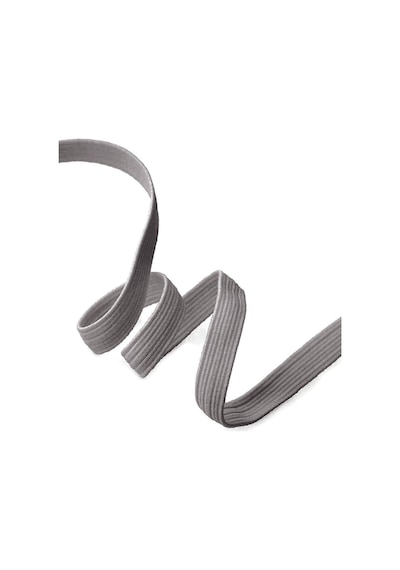 Koyu Gri 20 Mm 5 Mt Dayanıklı Sert Yassı Elastik Şerit Lastik