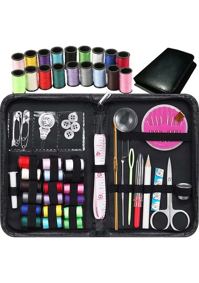 58 Pcs/ Set Dikiş Kiti Makas İğneleri Dikiş Aksesuarları Yeni Başlayanlar İçin Ev Araçları Diy Aşıklar