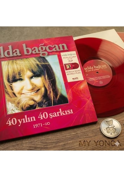 Selda Bağcan 40 Yılın 40 Şarkısı - Kırmızı Renkli 2 Plak - 2lp