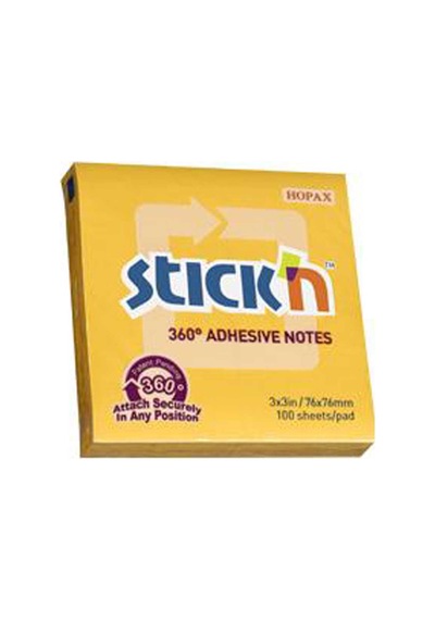 Hopax Stıckn Yapışkanlı Not Kağıdı 360 100 Yp 76x76 Altın He21551