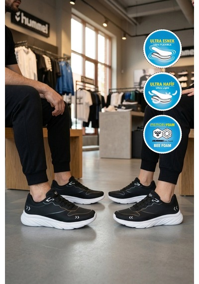 Hummel Siyah Bağcıklı Hafif Esnek Unisex Spor Ayakkabı 900898 Hml Thomson 26
