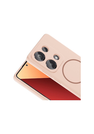 Xiaomi Redmi Note 13 Pro 4g Kılıf Magsafe Destekli Kamera Korumalı Yumuşak Silikon Pazarplus Lacivert