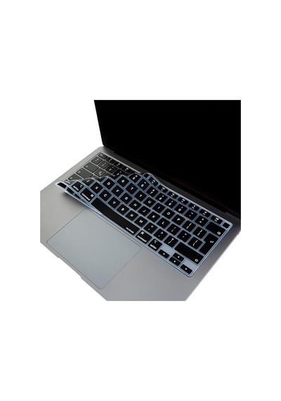 Uk İngilizce Klavye Koruyucu Macbook Air A1932 A2179 A2337 M1 Uyumlu Avrupa İngilizce Iso Ters L Enter İnce Silikon Keyboard Cover Siyah Siyah