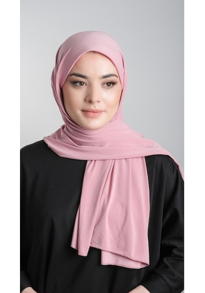 Hürrem Bone Pudra Pratik Hazır Geçmeli Eşarp Sandy Kumaş Sade 1817_06 Pudra Hürrem Bone Pudra Pratik Hazır Geçmeli Eşarp Sandy Kumaş Sade 1817_06 Pudra