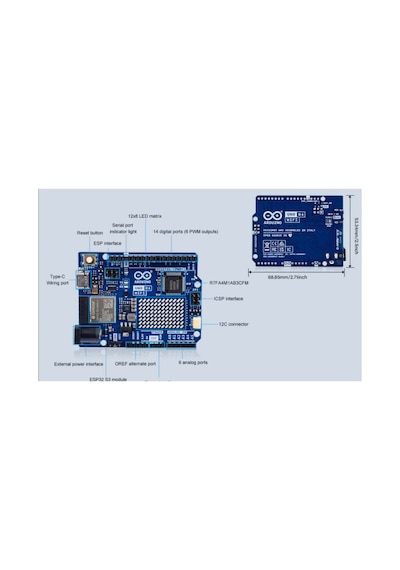 Oem Arduino Uno R4 Wifi Geliştirme Kartı - Type-c Mikrodenetleyici Özellikleri İle Güçlü Performans