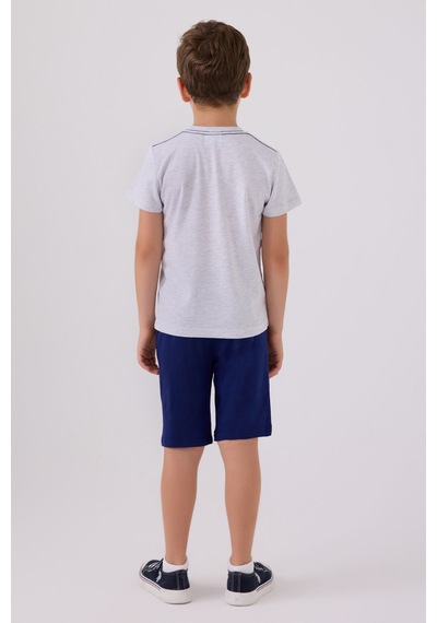 U.S. Polo Assn. U.s. Polo Assn Erkek Çocuk Gri Bermuda Takım Us818-c-v4 Gri