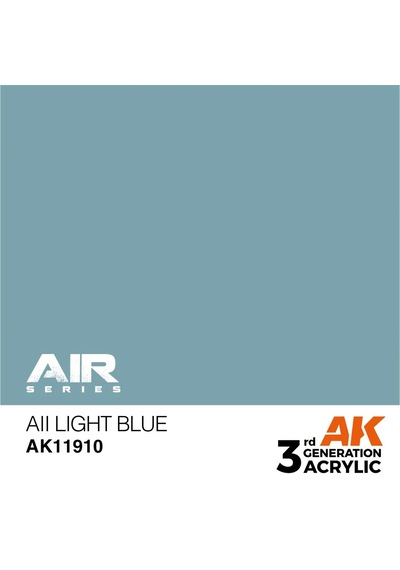 Ak Interactive 11910, 17 Ml. 3gen Aıı Light Blue Aircraft Maket Boyası Standart