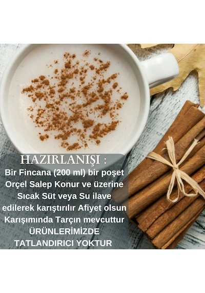 Orçel Salep 200 G +Muzlu Süt 200 G +Kivi 300 G+Kuşburnu 300 G Set