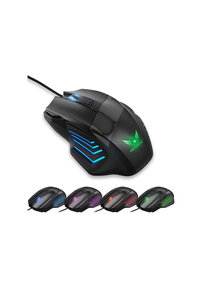 G200 Rgb Işıklı 7 Tuşlu 2400 Dpı Ergonomik Gaming Oyuncu Mouse - Çift Ateş Özellikli