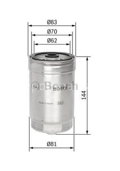 Fıat Palio Weekend 1.9 Jtd 10.2001 - 09.2004 Bosch Mazot Filtresi