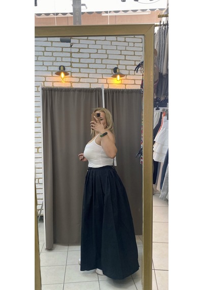 Tuba Toptaş Pamuklu Askılı Bluz Beyaz